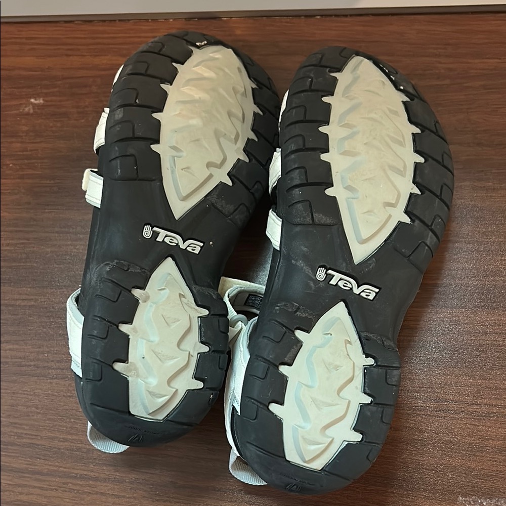 Women’s Teva Off White Velcro Strap Sandals - Picture 5 of 6